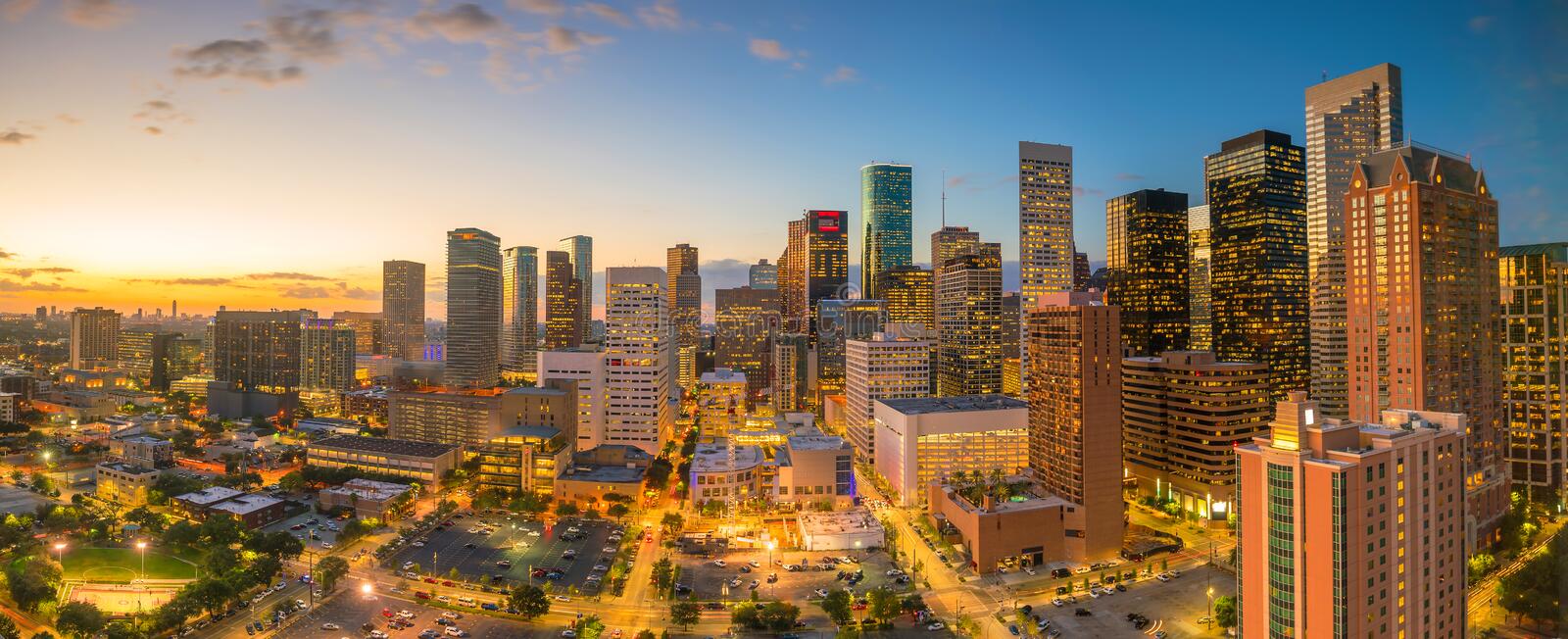 downtown-houston-skyline-texas-usa-twilight-84579491